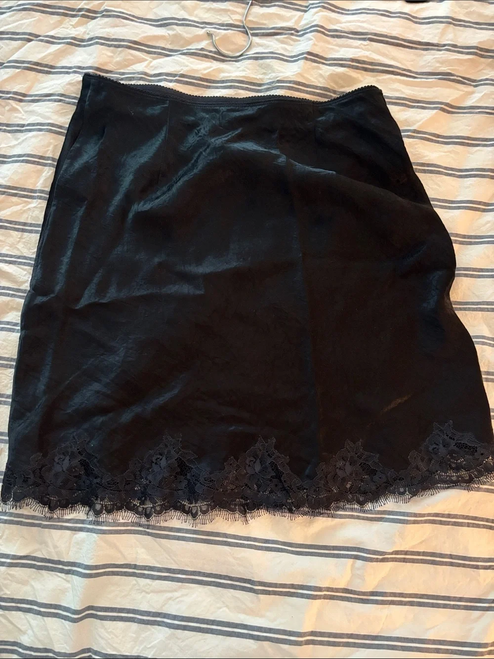 J.crew Black Lace-Hem Women's Skirt